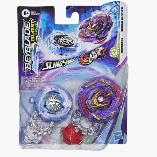 Beyblade Burst Surge Dual Morrigna M4 y Command Valtryek V5
