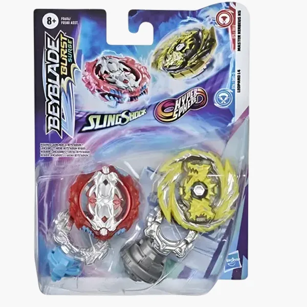 Beyblade Burst Surge Master Kerbeus K5 y Leopardo L4