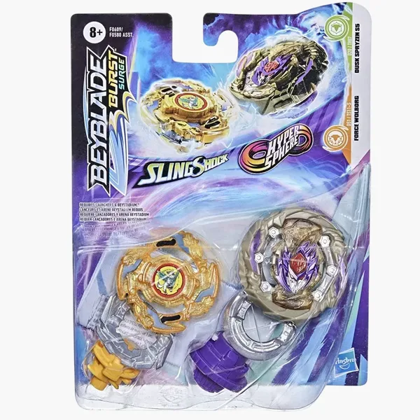 Beyblade Surge Dusk Spryzen S5 and Force Wolborg